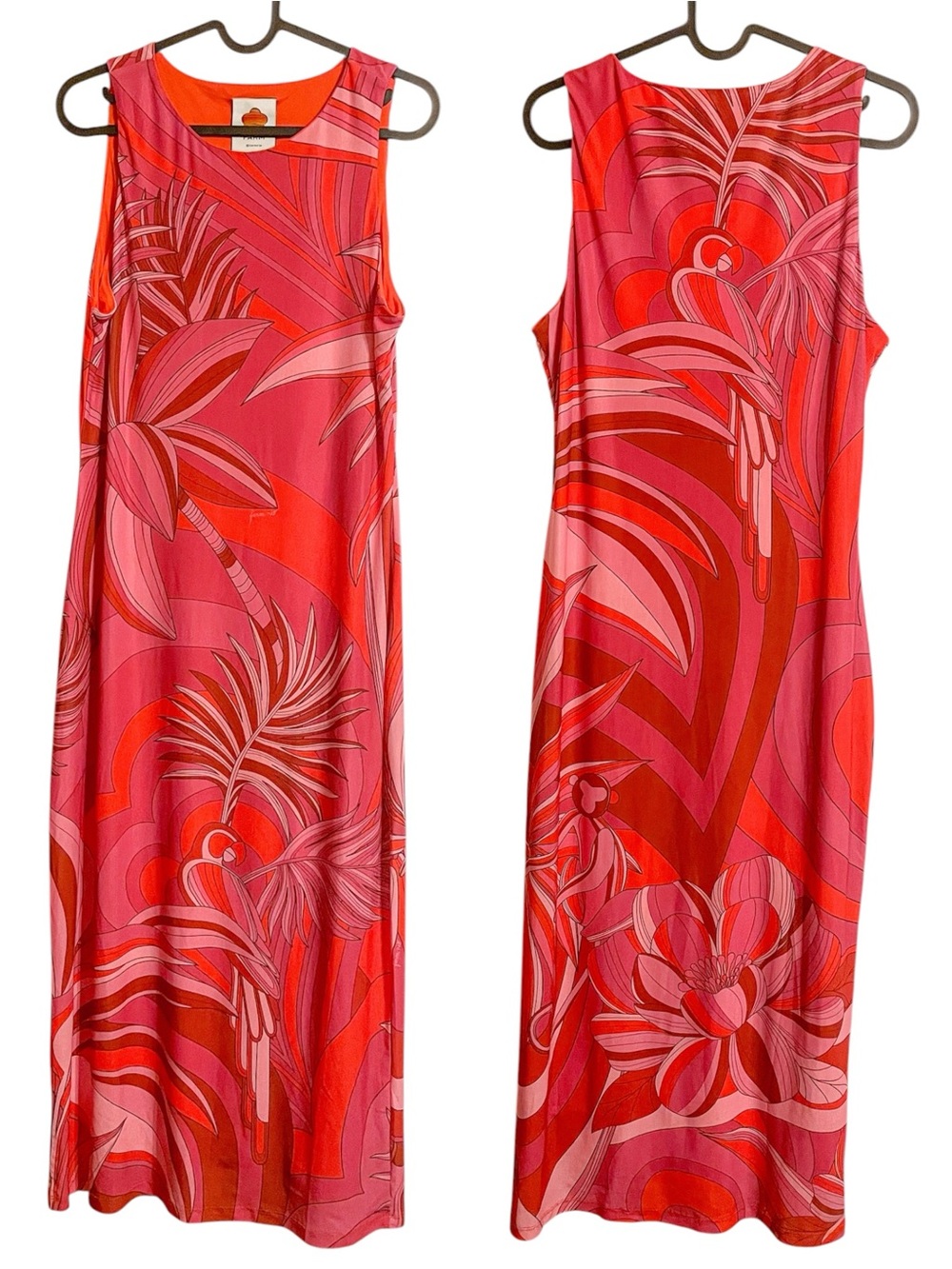 Farm Rio Endless Summer Tulle Midi Dress - Picture 4 of 8
